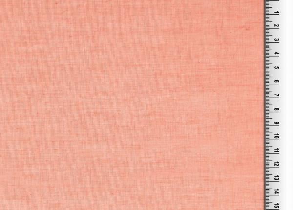 Baumwolle uni korall dünn